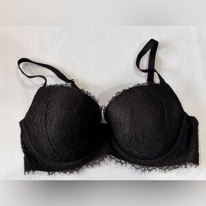 Victoria’s Secret Dream Angels Black Lace Lined Demi Bra - Size 34D